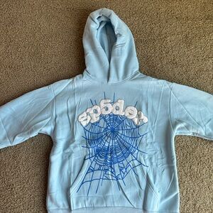 Spider hoodie Sp5der Sky blue